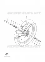 FRONT WHEEL for Yamaha YZ 2002