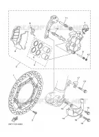 FRONT BRAKE CALIPER for Yamaha YZ 2002