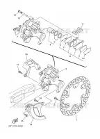 REAR BRAKE CALIPER for Yamaha YZ 2002
