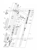 FRONT FORK for Yamaha YZ 2002