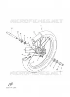 FRONT WHEEL for Yamaha YZ 2002
