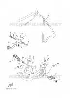 STAND / FOOTREST for Yamaha YZ 2002