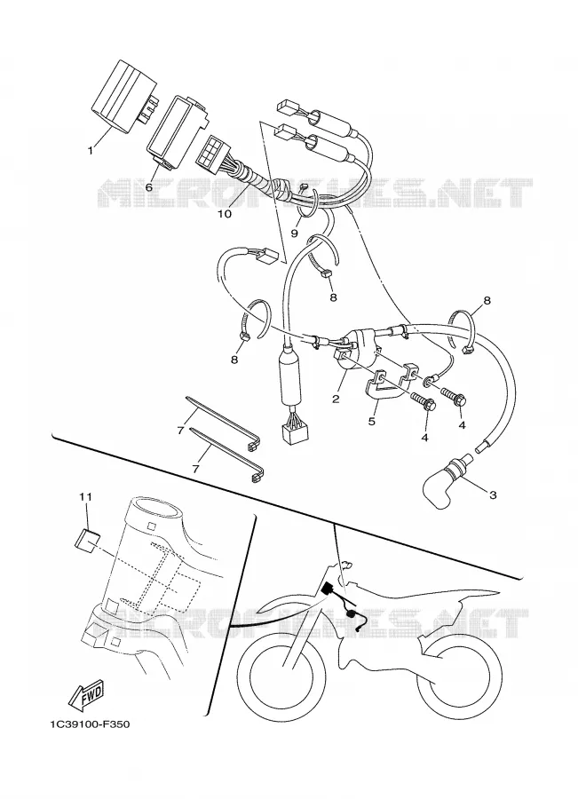 ELECTRICAL 1 Yamaha MOTO 125 2007 YZ  YZ125W