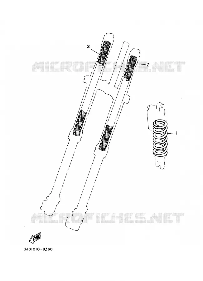 ALTERNATIVE CHASSIS  Yamaha MOTO 125 2007 YZ  YZ125W1