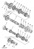 TRANSMISSION for Yamaha YZ 1987