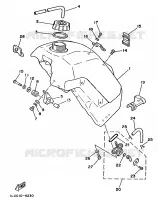 FUEL TANK for Yamaha YZ 1987