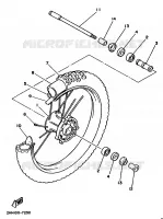 FRONT WHEEL for Yamaha YZ 1987