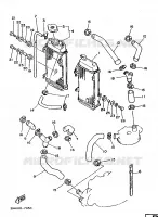 RADIATOR / HOSES for Yamaha YZ 1987