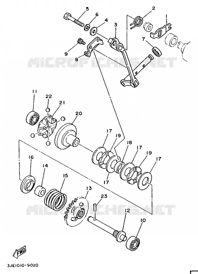 EXHAUST VALVE Yamaha MOTO 250 1991 YZ  YZ250