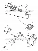 REAR BRAKE CALIPER for Yamaha YZ 1992
