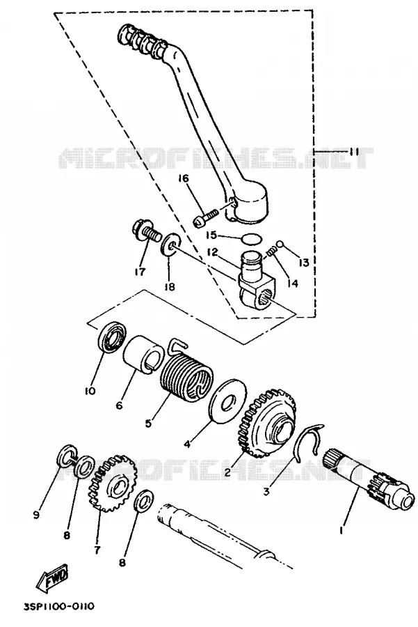 STARTER MOTOR Yamaha MOTO 250 1993 YZ  YZ250