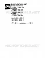 CATALOGUE for Yamaha YZ 1995