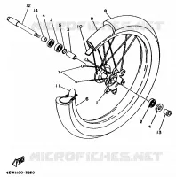 FRONT WHEEL for Yamaha YZ 1995