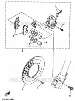 FRONT BRAKE CALIPER for Yamaha YZ 1995