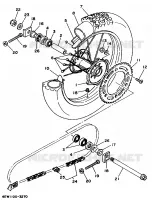 REAR WHEEL for Yamaha YZ 1995