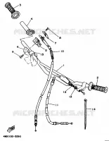 HANDLEBAR & CABLES for Yamaha YZ 1995