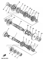 TRANSMISSION for Yamaha YZ 1996
