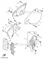 SIDE COVER   OIL TANK for Yamaha YZ 1996
