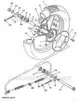 REAR WHEEL for Yamaha YZ 1996