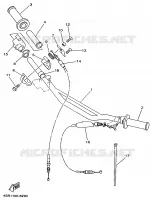 HANDLEBAR & CABLES for Yamaha YZ 1996