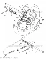 REAR WHEEL for Yamaha YZ 1997