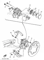 REAR BRAKE CALIPER for Yamaha YZ 1997
