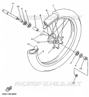 FRONT WHEEL for Yamaha YZ 1997
