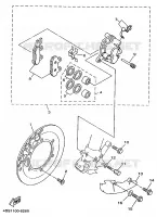 FRONT BRAKE CALIPER for Yamaha YZ 1997