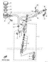 REAR BRAKE MASTER CYLINDER for Yamaha YZ 1997