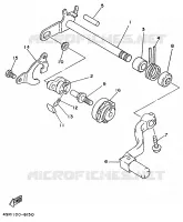 GEAR SHIFT SHAFT / LEVER for Yamaha YZ 1997