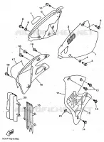 SIDE COVER for Yamaha YZ 1998