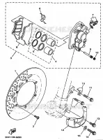 FRONT BRAKE CALIPER for Yamaha YZ 1998