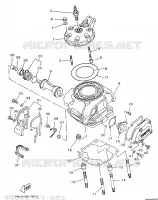 CYLINDER HEAD  for Yamaha YZ 1998