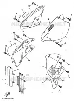 SIDE COVER for Yamaha YZ 1998