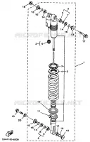 REAR SHOCK ABSORBER for Yamaha YZ 1998