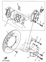 FRONT BRAKE CALIPER for Yamaha YZ 1998