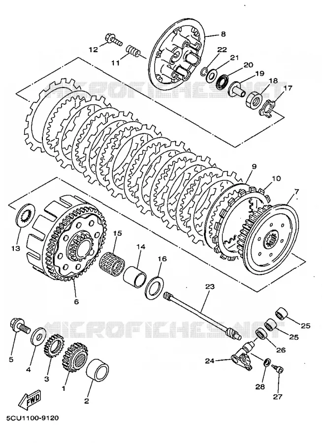 STARTER CLUTCH Yamaha MOTO 250 1999 YZ  YZ250