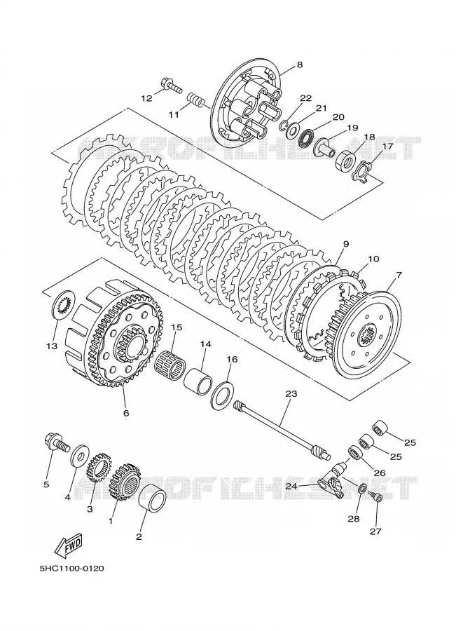STARTER CLUTCH Yamaha MOTO 250 2000 YZ  YZ250