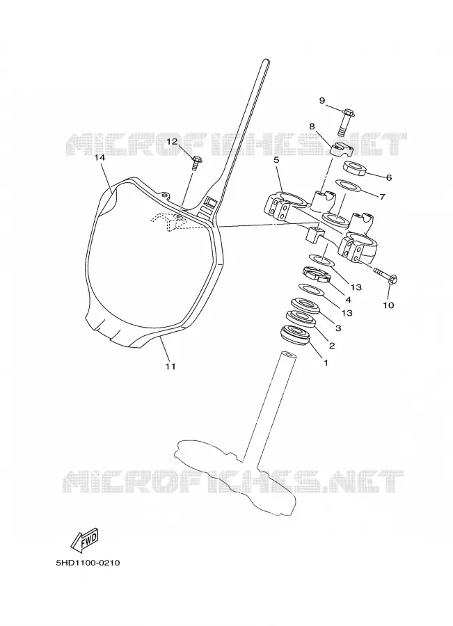 STEERING Yamaha MOTO 250 2000 YZ  YZ250