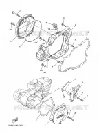 COVER   ENGINE 1 for Yamaha YZ 2001