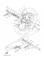 REAR WHEEL for Yamaha YZ 2001