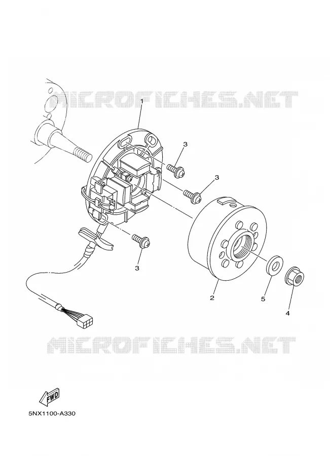 IGNITION Yamaha MOTO 250 2004 YZ  YZ250