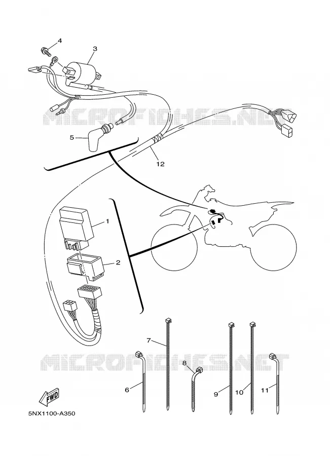ELECTRICAL 1 Yamaha MOTO 250 2004 YZ  YZ250