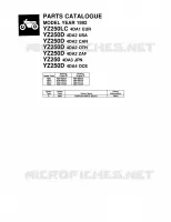 CATALOGUE for Yamaha YZ 1992
