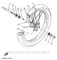 FRONT WHEEL for Yamaha YZ 1992