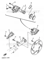 REAR BRAKE CALIPER for Yamaha YZ 1992