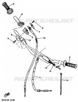 HANDLEBAR & CABLES for Yamaha YZ 1992