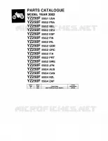 CATALOGUE for Yamaha YZF 2002