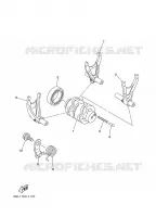 GEAR SHIFT SELECTOR DRUM / FORKS for Yamaha YZF 2002