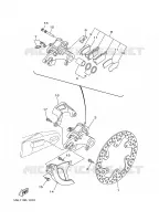 REAR BRAKE CALIPER for Yamaha YZF 2002